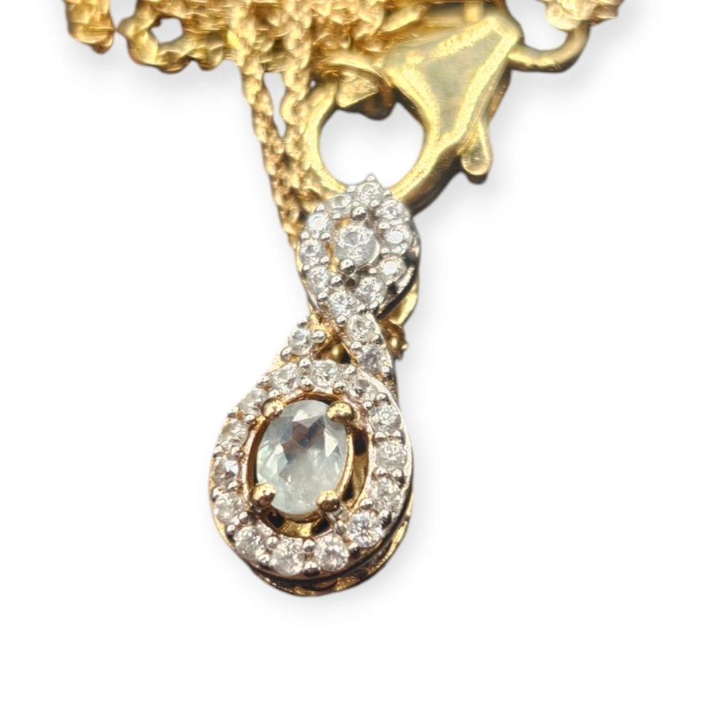 Alexandrite and Zircon Necklace